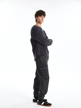 LCW Jeans ANTRASİT 780 Jogger Erkek Kargo Jean Pantolon