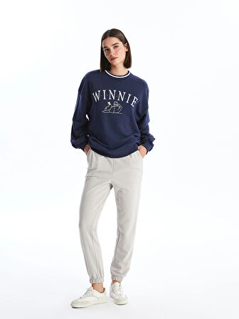 LCW Vision Gri Beli Lastikli Kadın Jogger Eşofman Altı