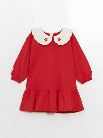 Bebe Yaka Kız Çocuk Elbise_W4HL77Z1-R2386841458969139-12 Ay