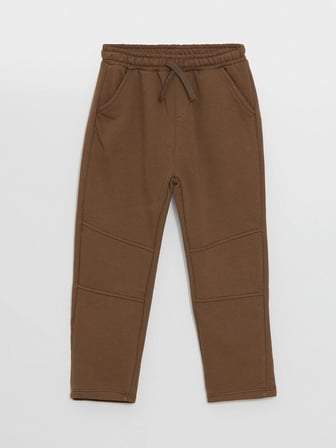 LCW Kids Kahverengi Beli Lastikli Erkek Çocuk Jogger Eşofman Alt