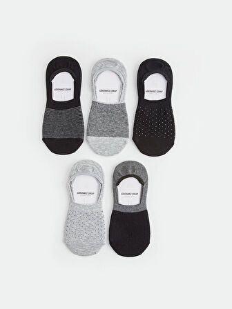 LCW ACCESSORIES Karişik Desenli Erkek Babet Çorap 5'li