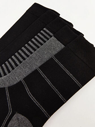 LCW ACCESSORIES Karişik Çizgili Bambu Erkek Soket Çorap 5'li