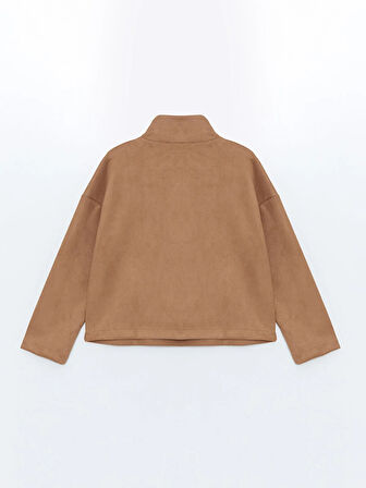 Dik Yaka Düz Oversize Kadın Sweatshirt_W4DN15Z8-DXZ_8684146022496_M