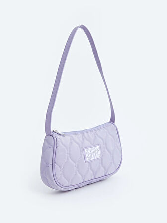 LCW ACCESSORIES LİLA Baskılı Kız Çocuk Baget Çanta