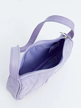 LCW ACCESSORIES LİLA Baskılı Kız Çocuk Baget Çanta