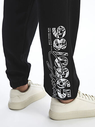 LCW Casual SİYAH Rahat Kalıp Erkek Kalın Jogger Eşofman Altı