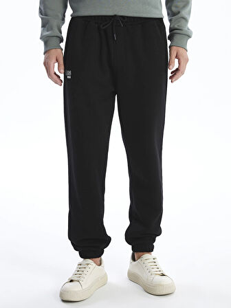 LCW Casual SİYAH Rahat Kalıp Erkek Kalın Jogger Eşofman Altı