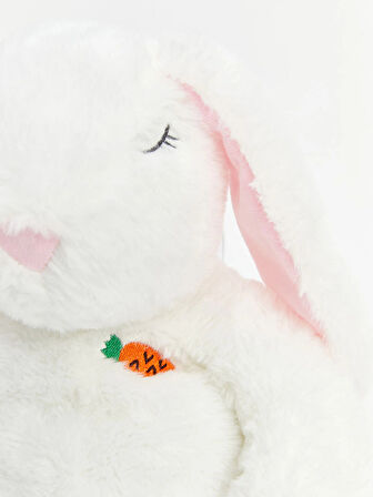 LCW ACCESSORIES Ekru Tavşan Figürlü Kız Çocuk Pelüş Sırt Çantası