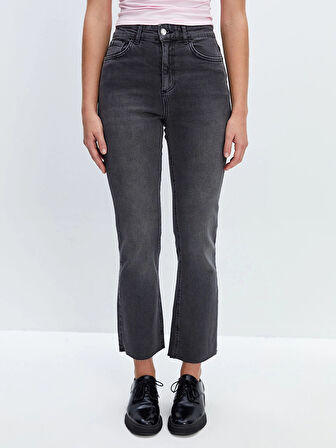 LCW Jeans GRİ Mars Flare Kadın Jean Pantolon