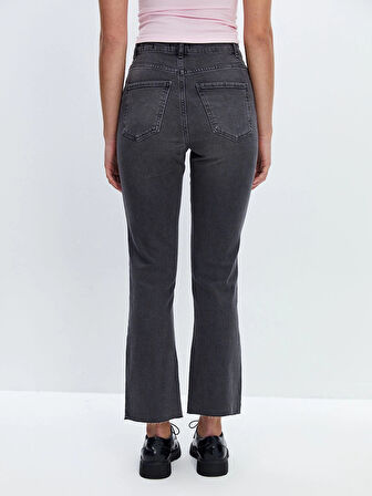 LCW Jeans GRİ Mars Flare Kadın Jean Pantolon