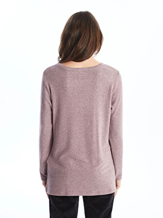 LCWAIKIKI Classic PEMBE Bisiklet Yaka Kadın Tişört