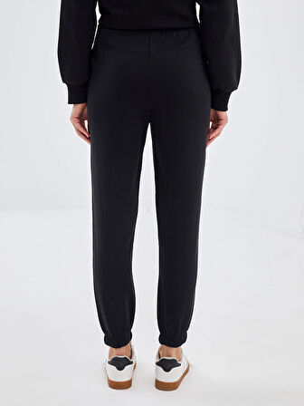 LCW Vision Siyah Beli Lastikli Kadın Kalın Jogger Eşofman Altı
