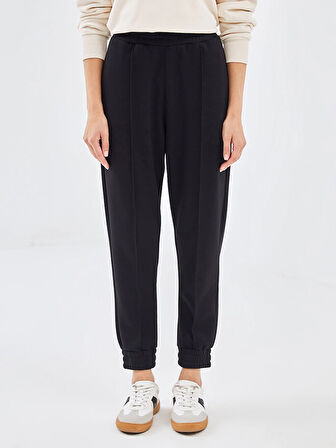 LCW Vision Siyah Beli Lastikli Kadın Jogger Eşofman Altı