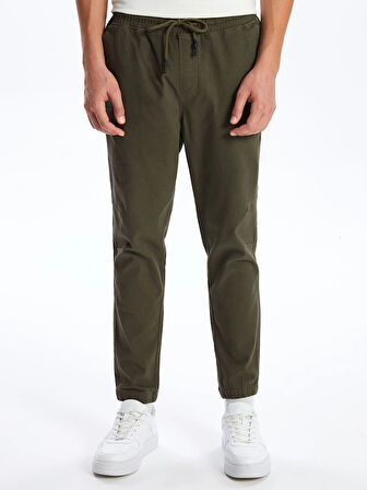 XSIDE Haki Standart Kalıp Gabardin Erkek Pantolon