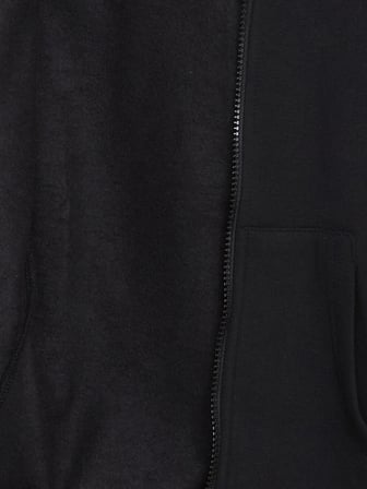 LCW Kids Siyah Kapüşonlu Erkek Çocuk Kalın Fermuarlı Sweatshirt