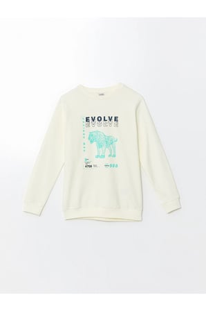 Bisiklet Yaka Erkek Çocuk Sweatshirt
