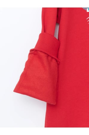 LCW Kids Kırmızı Bisiklet Yaka Erkek Çocuk Sweatshirt