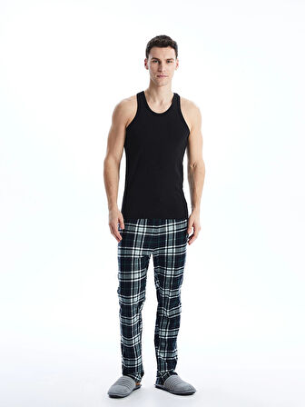 LC WAIKIKI Siyah U Yaka Penye Erkek Atlet 2'li