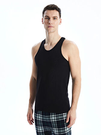 LC WAIKIKI Siyah U Yaka Penye Erkek Atlet 2'li