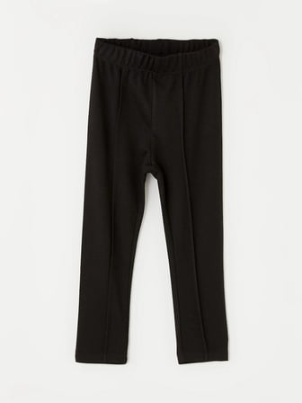 LCW Kids Siyah Beli Lastikli Kız Çocuk Basic Tayt