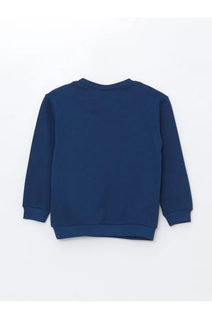 Lw - Bisiklet Yaka Uzun Kollu Erkek Bebek Sweatshirt Ve Eşofman Alt 2'li Takım