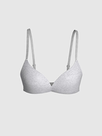 LCW DREAM Gri Balensiz Dolgusuz Düz Sütyen