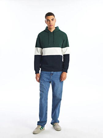 XSIDE Yeşil Uzun Kollu Erkek Kalın Hoodie