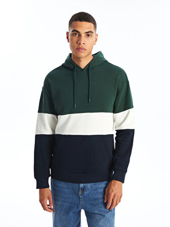 XSIDE Yeşil Uzun Kollu Erkek Kalın Hoodie