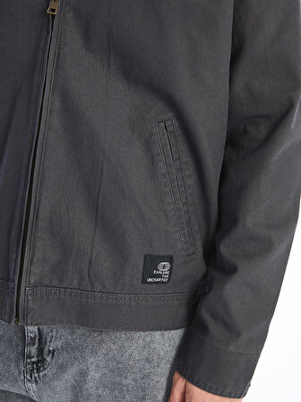 XSIDE Antrasit Rahat Kalıp Gömlek Yaka Erkek Mont