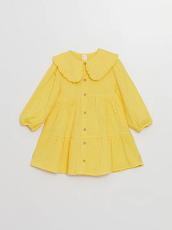Bebe Yaka Uzun Kollu Kız Bebek Elbise_W4J669Z1-G6R86841474751549-12 Ay