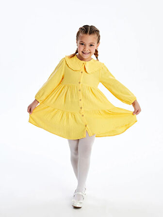 Bebe Yaka Uzun Kollu Kız Bebek Elbise_W4J669Z1-G6R86841474751549-12 Ay