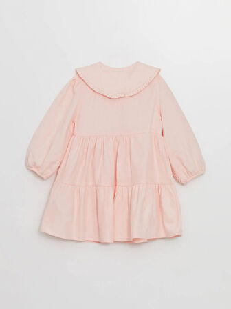 Bebe Yaka Uzun Kollu Kız Bebek Elbise_W4J669Z1-SB586841474752603-4 Yaş
