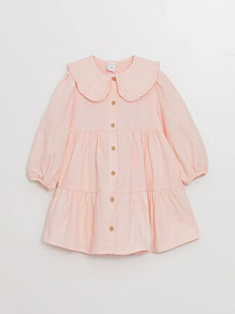 Bebe Yaka Uzun Kollu Kız Bebek Elbise_W4J669Z1-SB586841474752919-12 Ay