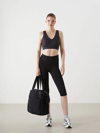 LCW ACCESSORIES Siyah Çok Bölmeli Kadın Omuz Çantası