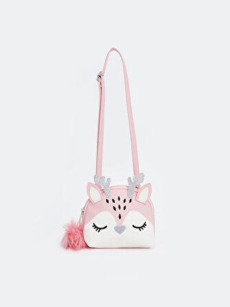 LCW ACCESSORIES PEMBE 3 Boyutlu Kız Çocuk Omuz Çantası