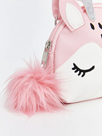 LCW ACCESSORIES PEMBE 3 Boyutlu Kız Çocuk Omuz Çantası