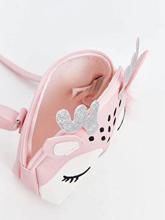 LCW ACCESSORIES PEMBE 3 Boyutlu Kız Çocuk Omuz Çantası