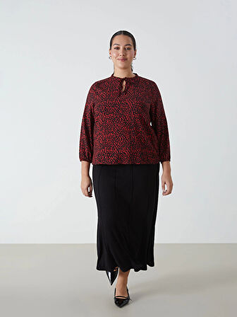 LCW Grace SİYAH Beli Lastikli A Kesim Kadın Etek