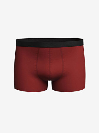LC WAIKIKI Kirmizi Standart Kalıp Pamuklu Esnek Erkek Boxer 3'lü