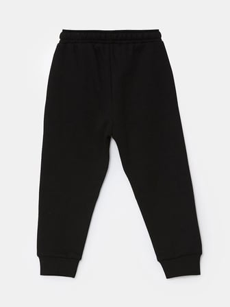 LCW Kids Siyah Beli Lastikli Kalın Basic Erkek Çocuk Jogger Eşofman Altı