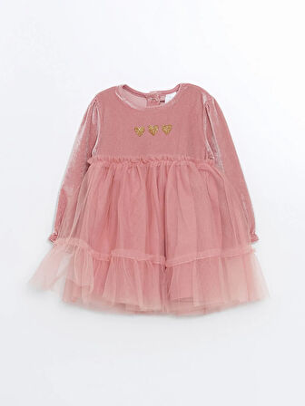 Uzun Kollu Tütü Kız Bebek Elbise_W4IF38Z1-V6886841479666386-9 Ay