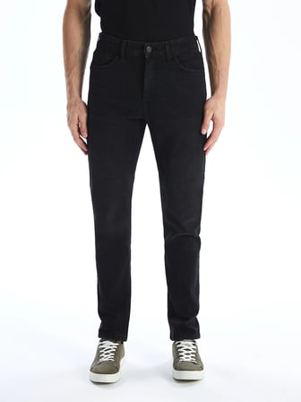 LCW Jeans SİYAH 750 Slim Fit Erkek Jean Pantolon