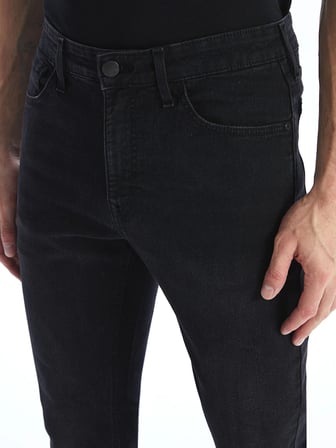 LCW Jeans SİYAH 750 Slim Fit Erkek Jean Pantolon