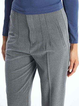 LCW Vision Gri Dar Fit Kadın Pantolon