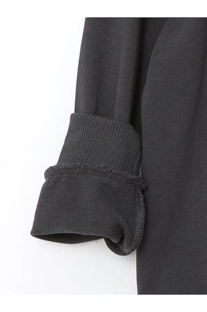 LCW Kids Antrasit Bisiklet Yaka Erkek Çocuk Sweatshirt