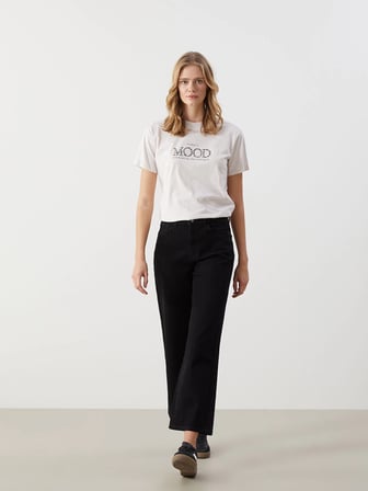 LCW Jeans SİYAH Wideleg Kadın Jean Pantolon