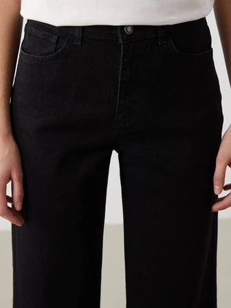 LCW Jeans SİYAH Wideleg Kadın Jean Pantolon