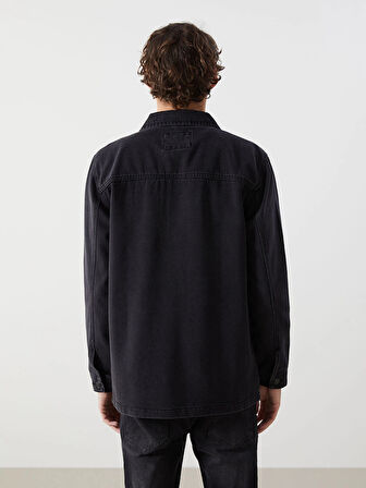 LCW Jeans SİYAH Standart Kalıp Erkek Jean Ceket