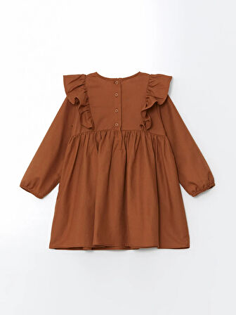 Bisiklet Yaka Kız Çocuk Gabardin Elbise_W4JG09Z1-KVD86841482080896-7 Yaş