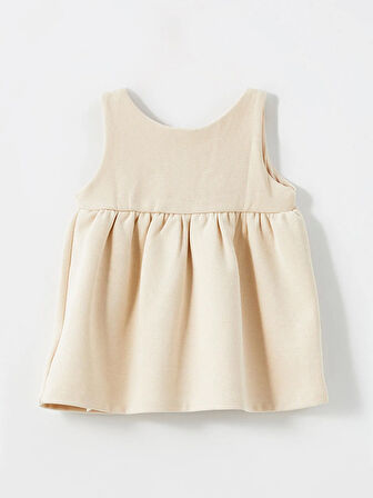 Bisiklet Yaka Kız Bebek Bluz ve Elbise 2'li Takım_W4KC97Z1-S6R86841485665479-12 Ay